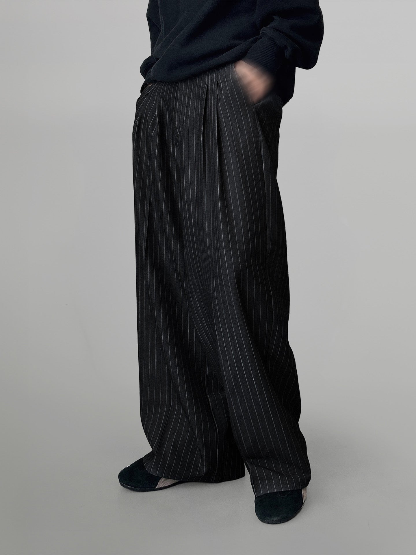Striped Wide Pants