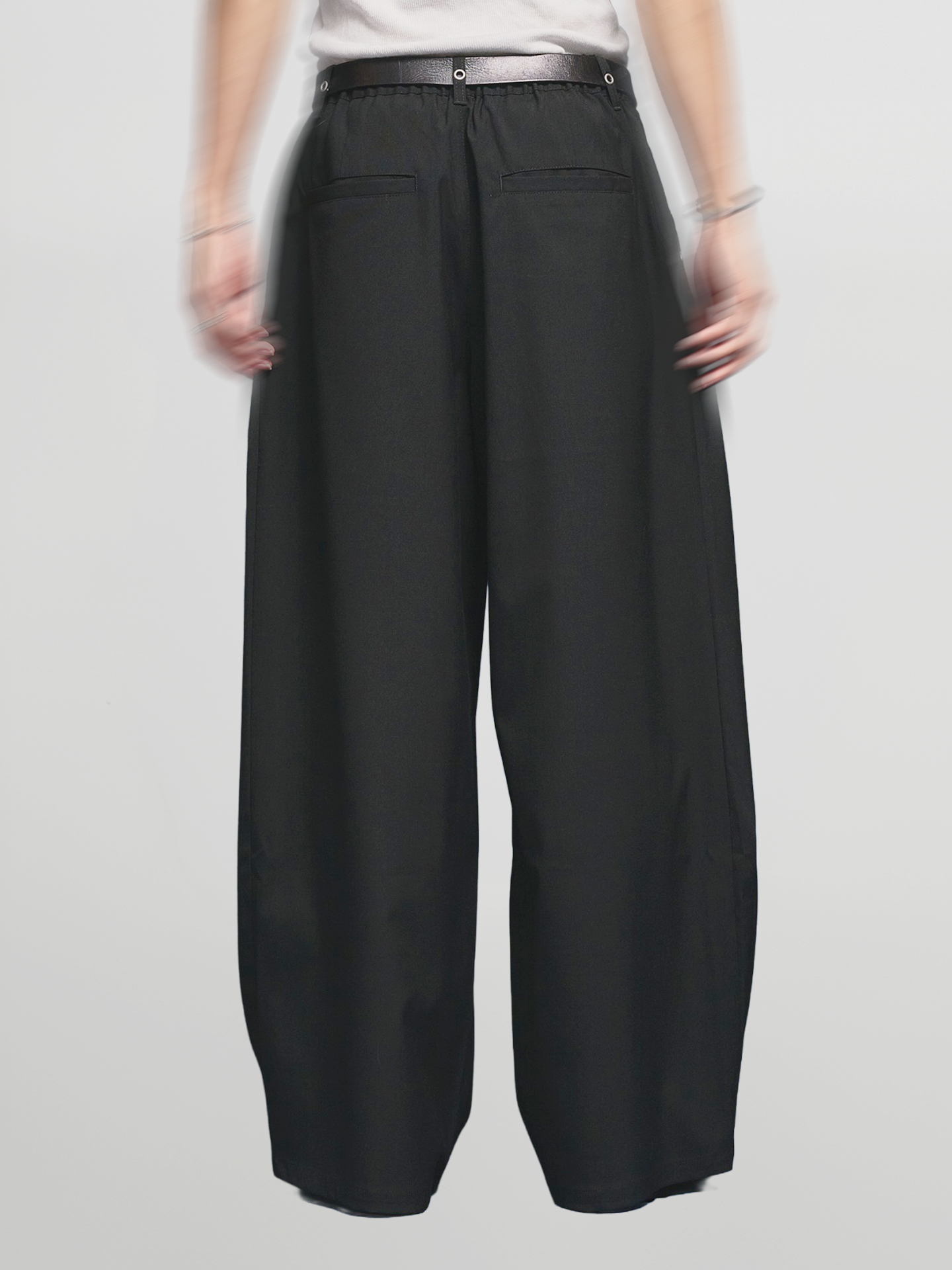 Eyelet-Detail Wide Pants