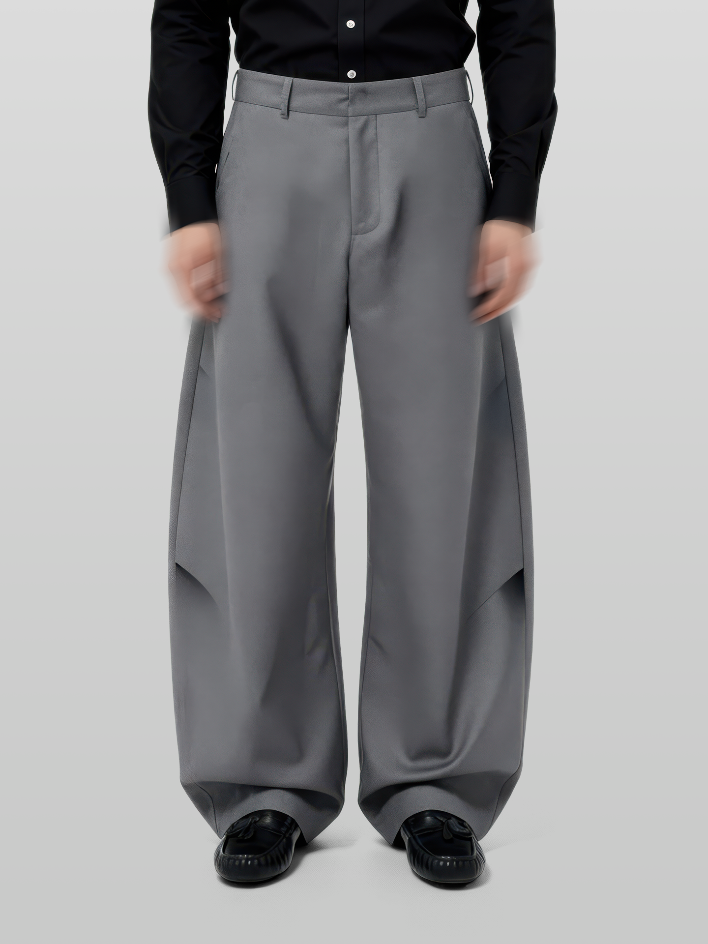 One-Tuck Balloon Pants Gray - Mens Wide Pants – UNPROVEN.STUDIO