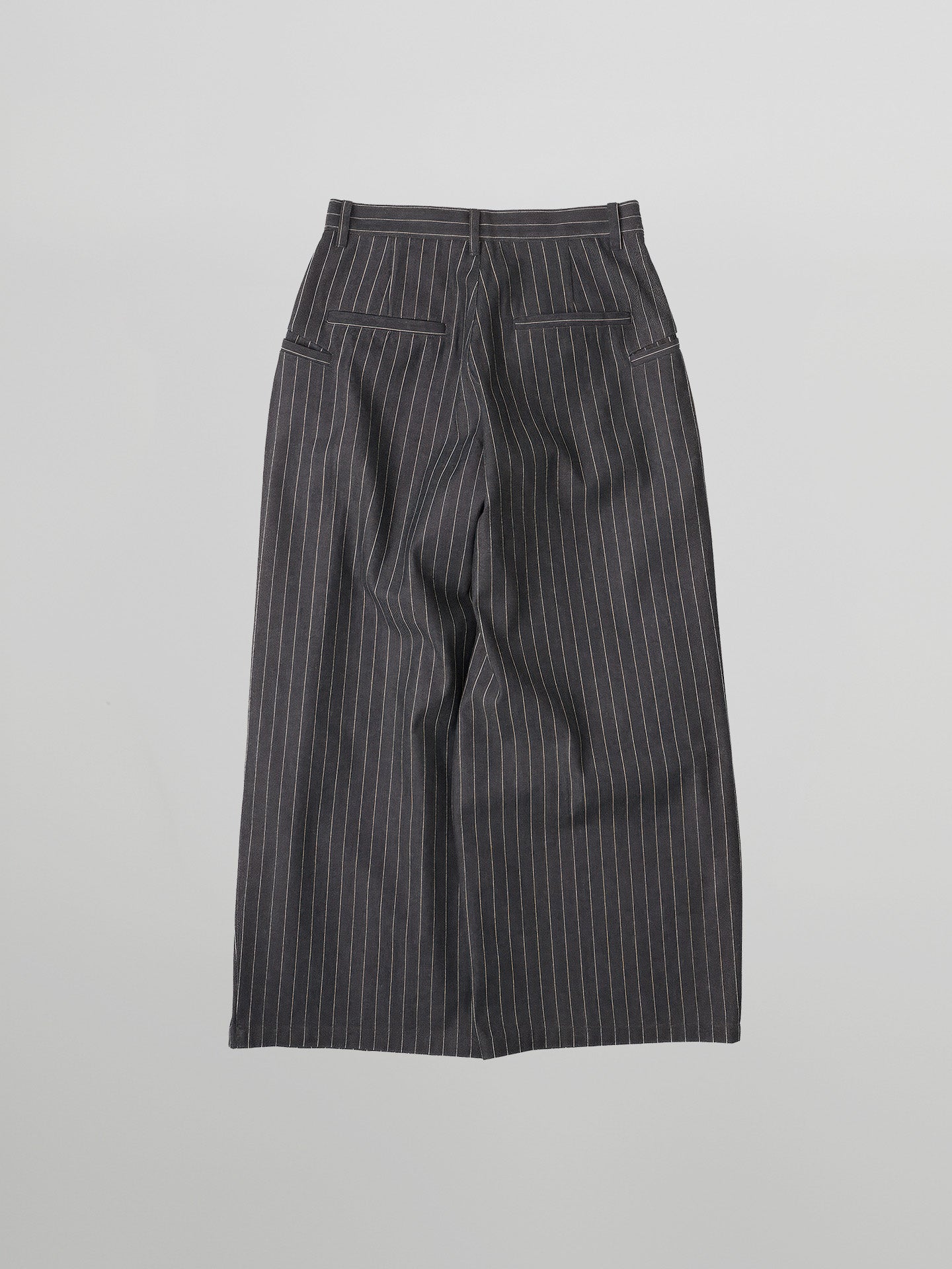 Striped Wide Denim Jeans