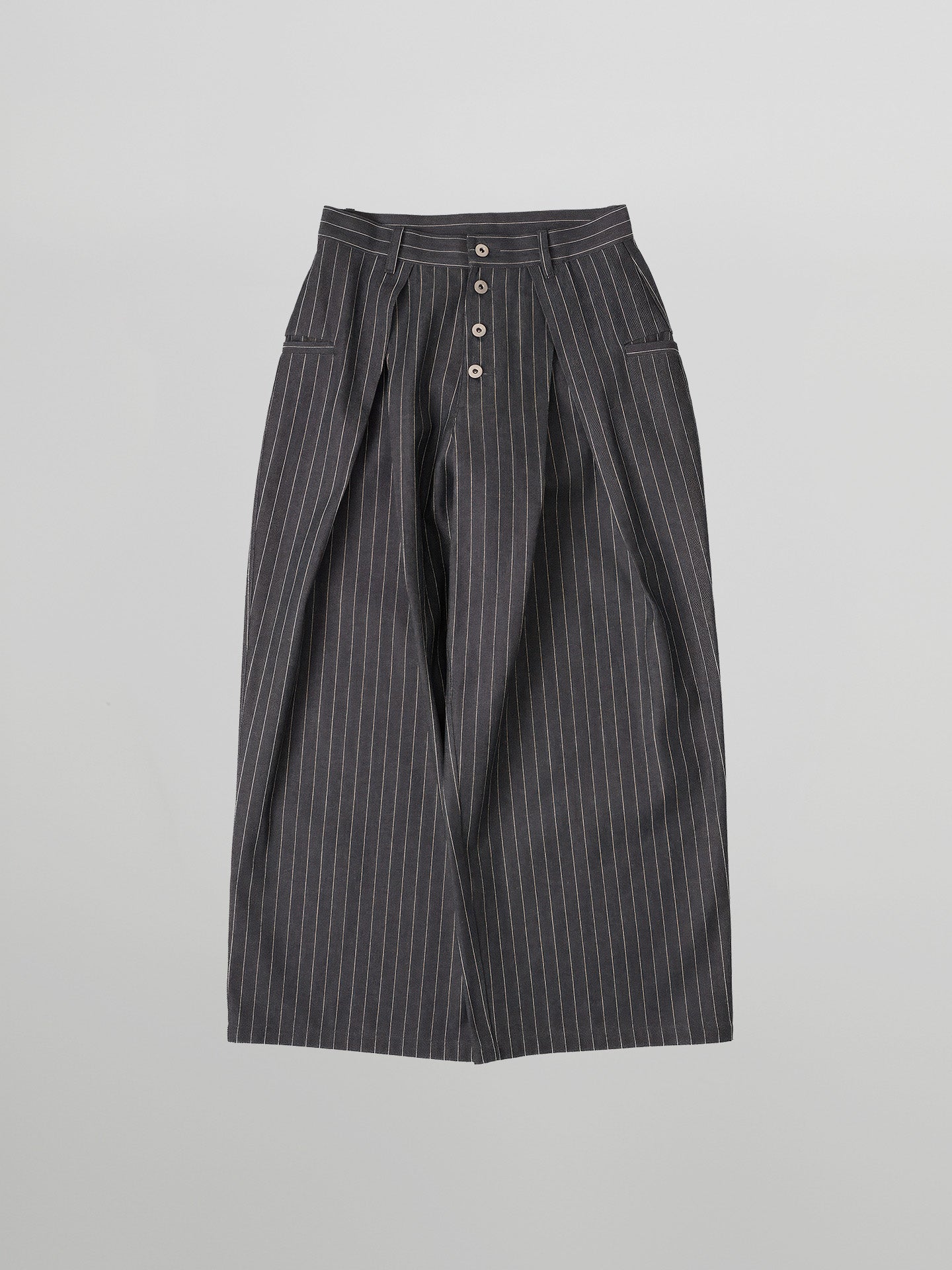 Striped Wide Denim Jeans