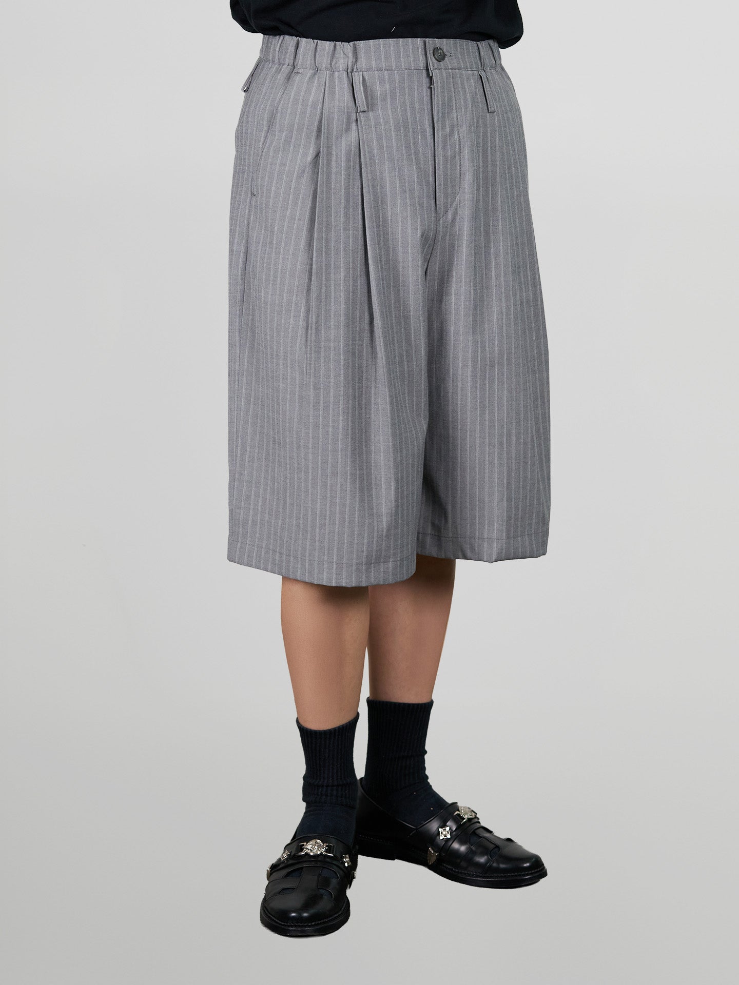 Striped Wide Shorts