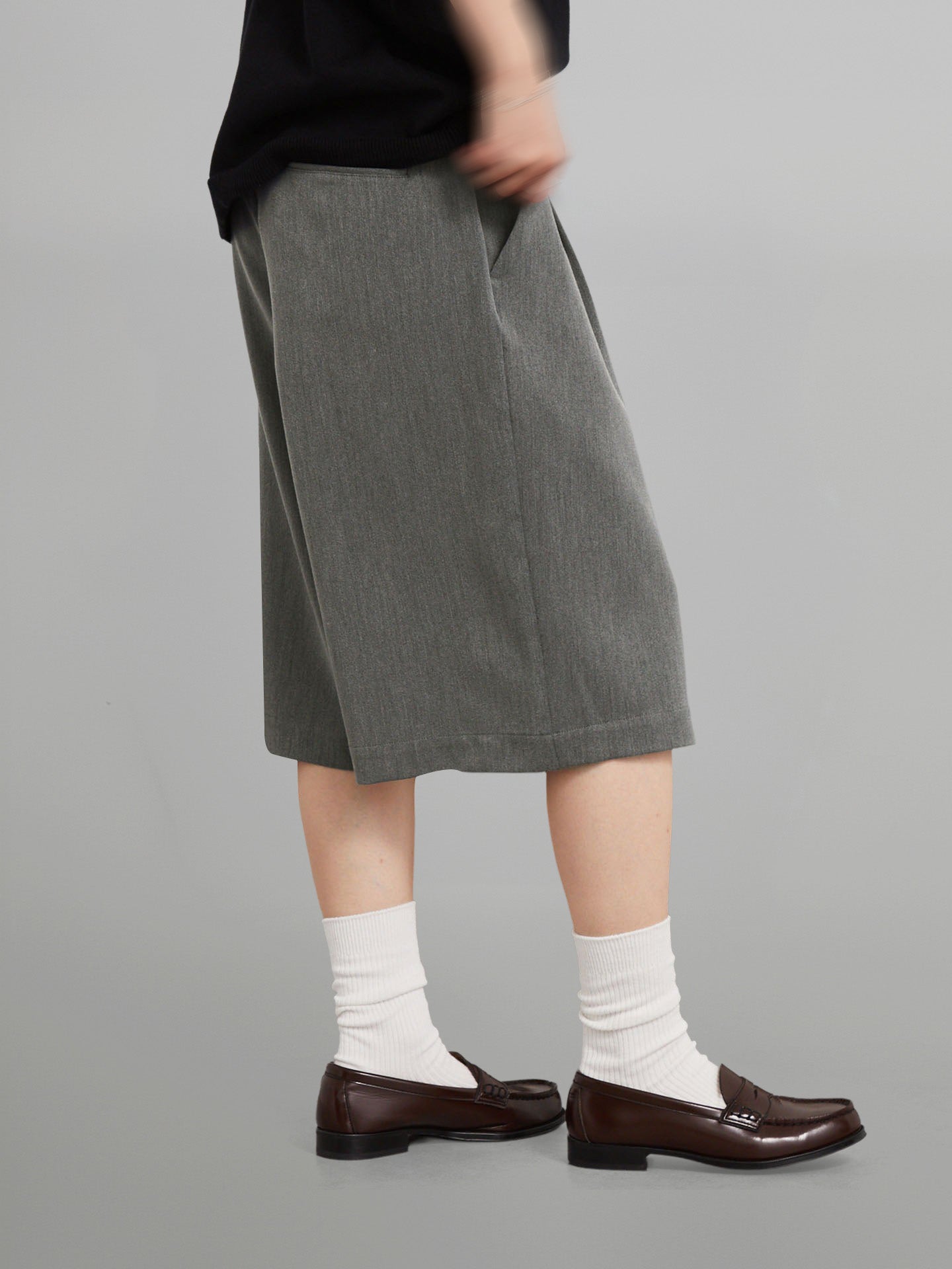 Wide Leg Bermuda Shorts