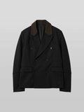 2-Way Double-Breasted Striped Blazer