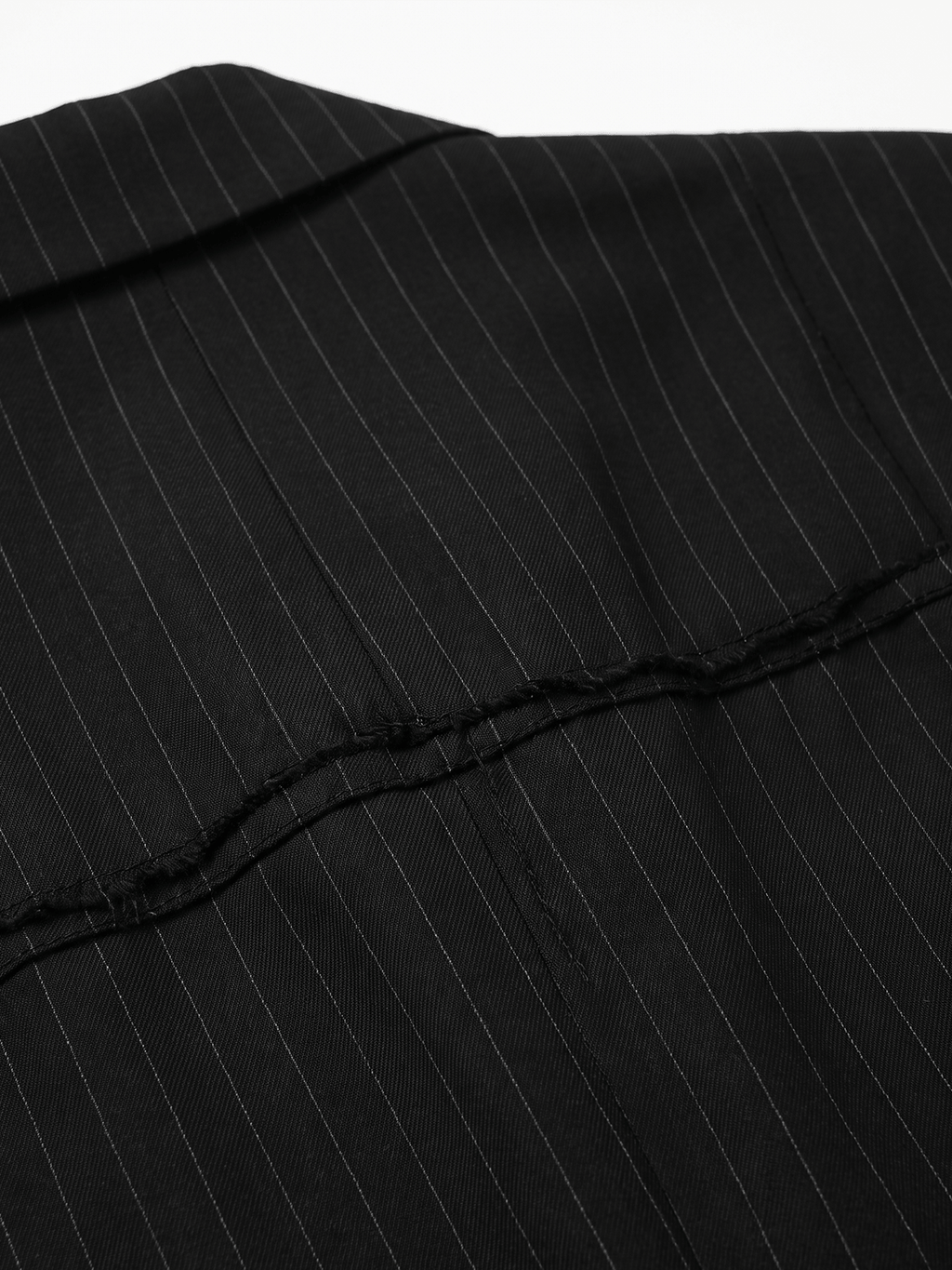 2-Way Double-Breasted Striped Blazer