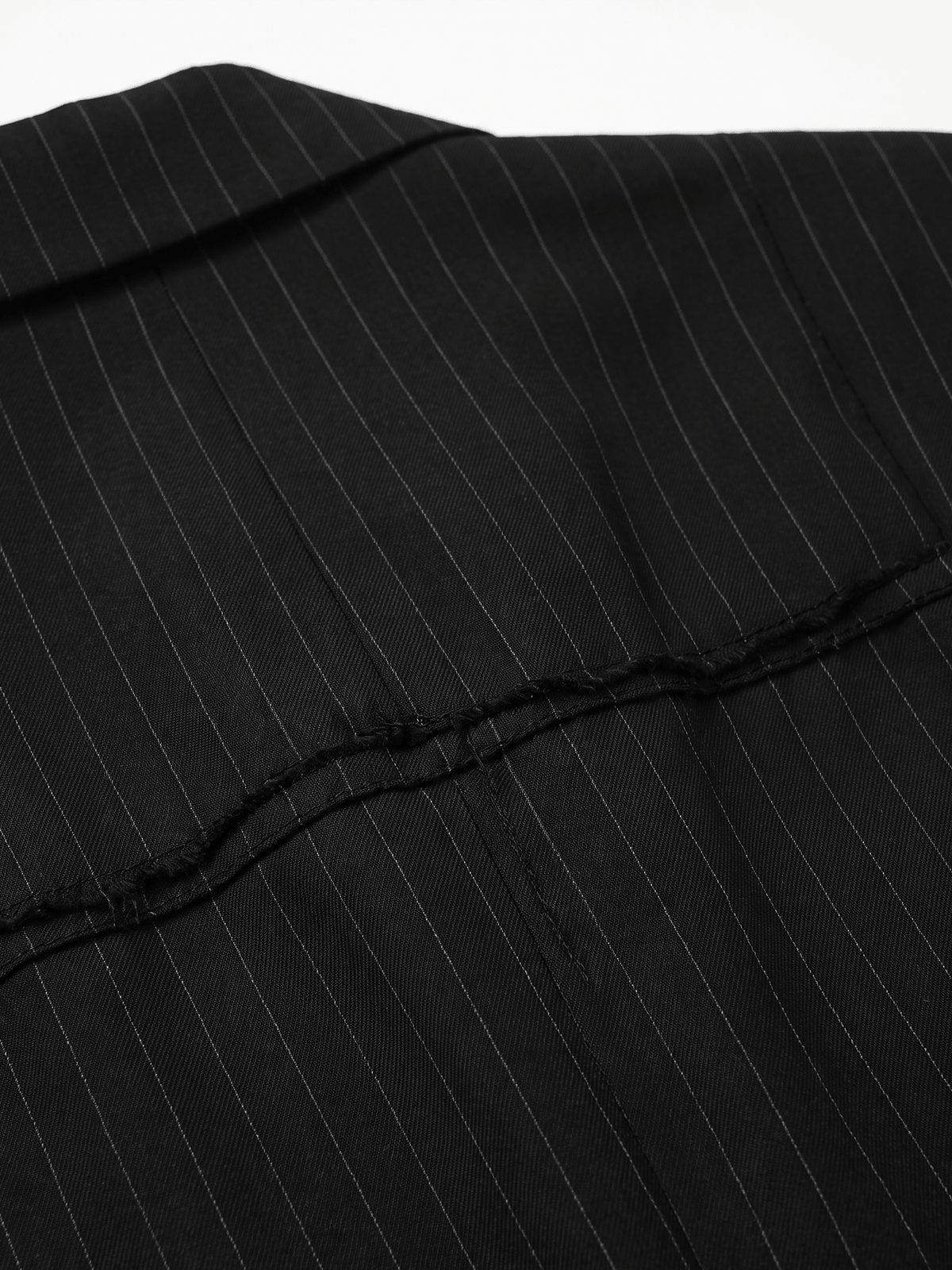 2-Way Double-Breasted Striped Blazer