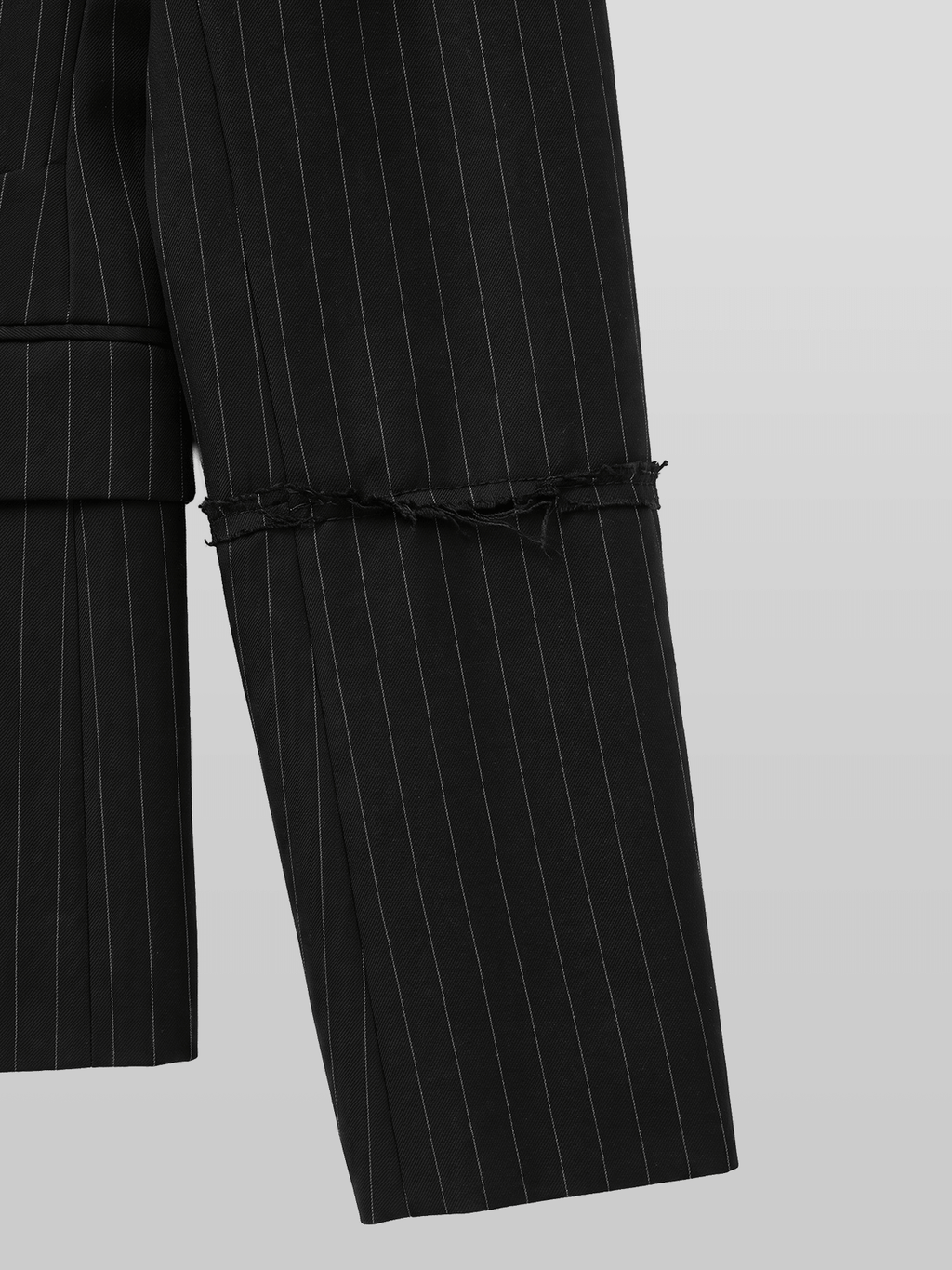 2-Way Double-Breasted Striped Blazer