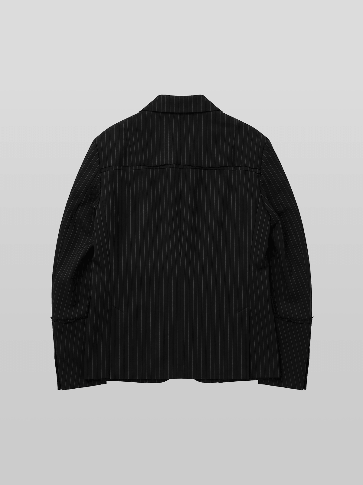 2-Way Double-Breasted Striped Blazer