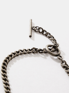 Link Chain Necklace 57mm Gunmetal – Front view | clean essentials / minimalist | UNPROVEN