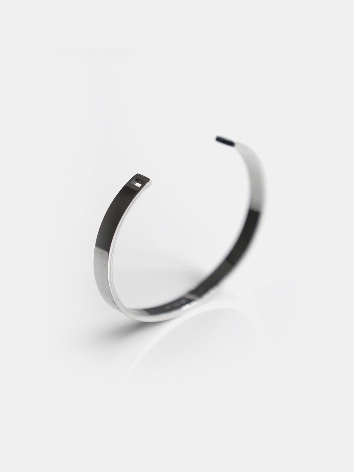 Stainless Steel Flat Bangle 6mm