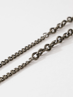 Link Chain Necklace 57mm Gunmetal – Front view | clean essentials / minimalist | UNPROVEN
