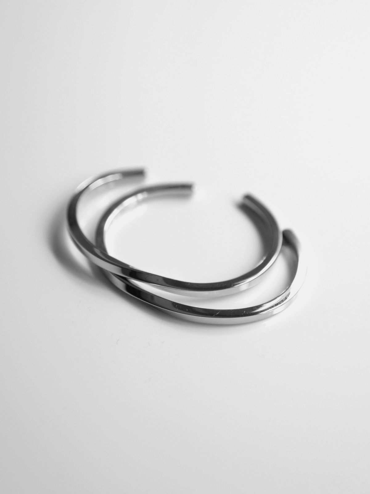 Stainless Steel Twisted Bangle 4mm