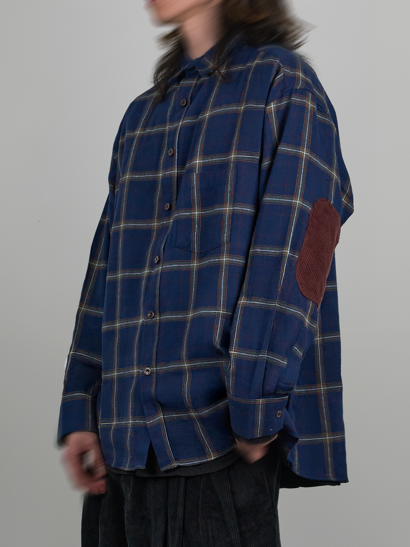 Elbow Patch Ray Check Shirt