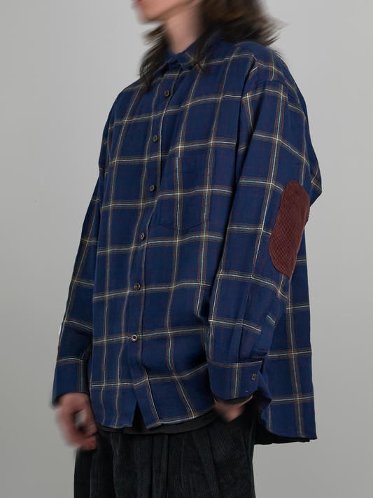 Elbow Patch Ray Check Shirt