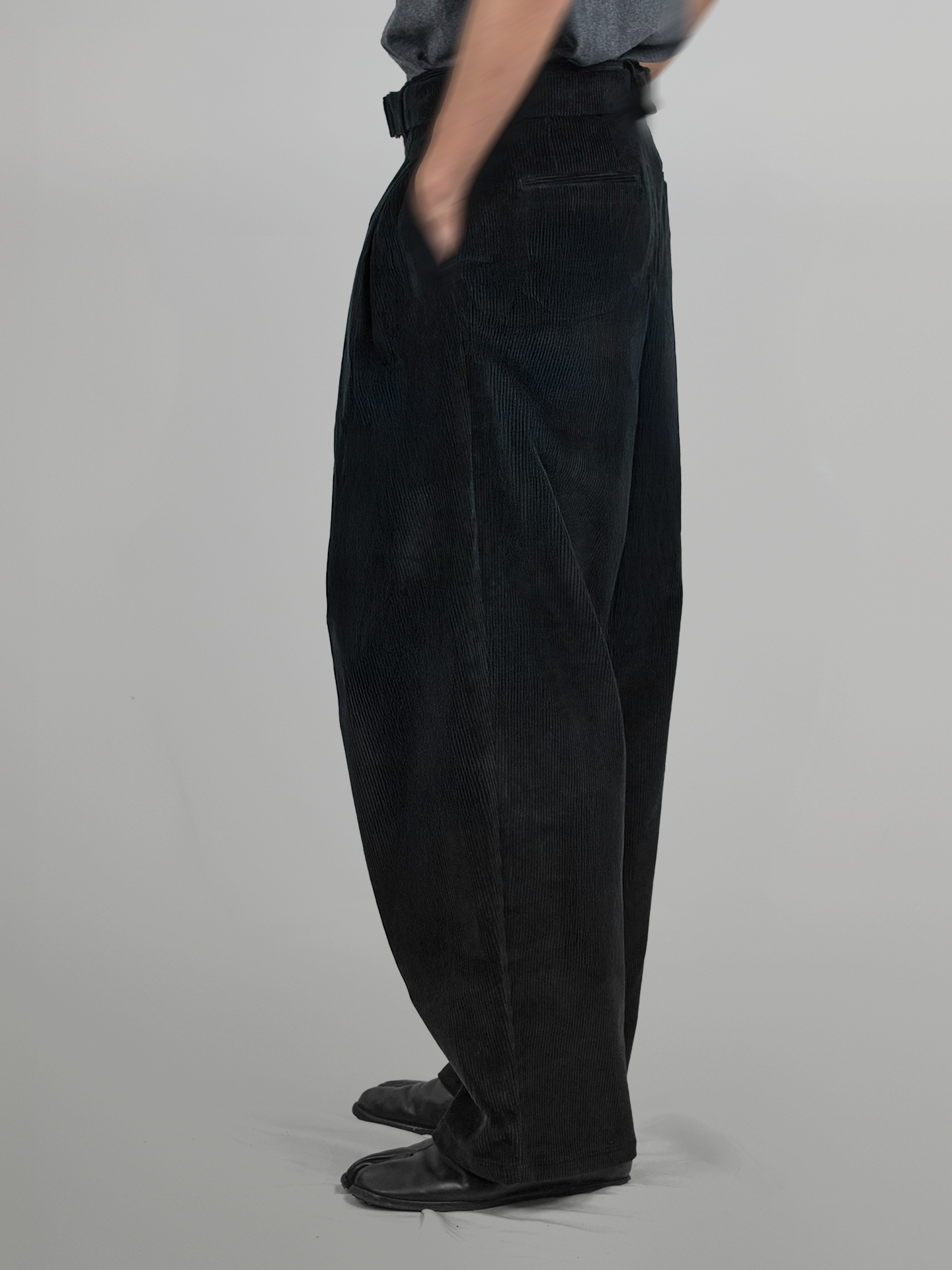 Corduroy Wide Balloon Pants