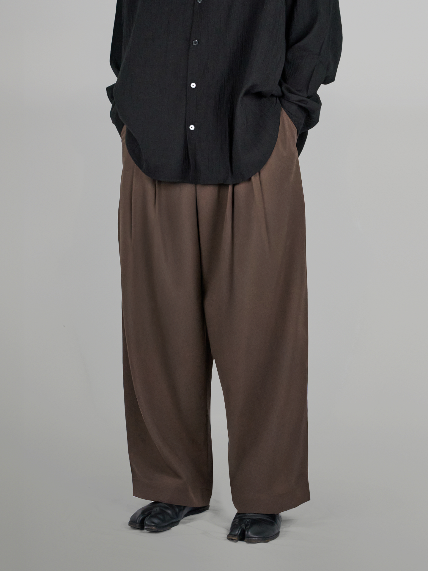 Twill Wide Balloon Pants