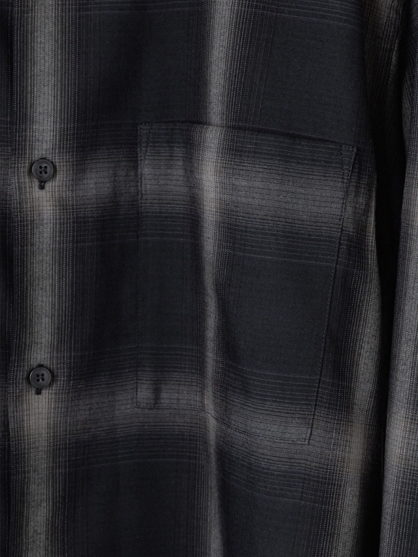 Vintage Check Drape Flannel Shirt