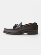 HARUTA Tassel Loafer 907 Black front - cleanfit minimal - UNPROVEN