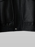 Grain Flight Blouson Black – Front view | clean essentials / minimalist | UNPROVEN