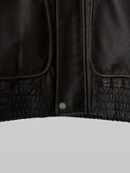 Grain Flight Blouson Charcoal – Front view | clean essentials / minimalist | UNPROVEN