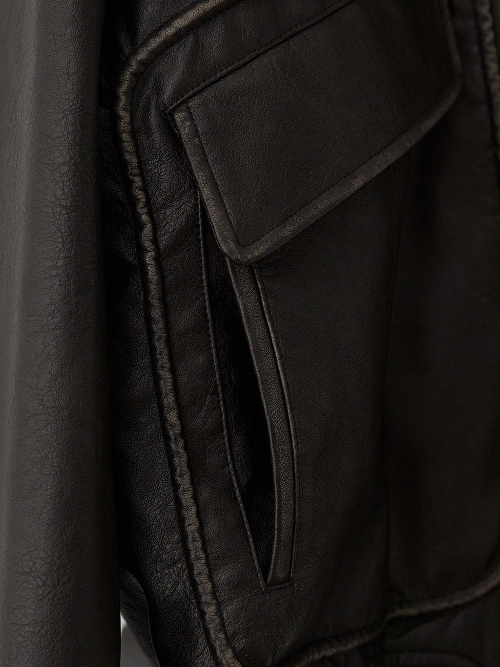 Artificial Grain Flight Blouson