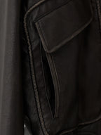 Grain Flight Blouson Charcoal – Front view | clean essentials / minimalist | UNPROVEN