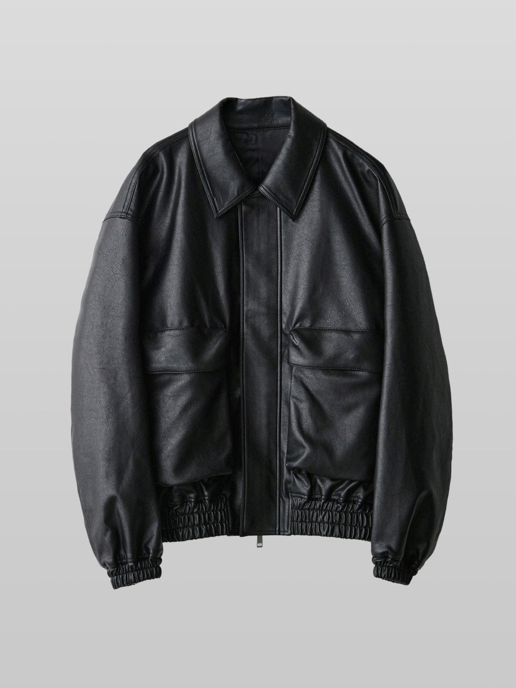 Artificial Grain Short Blouson
