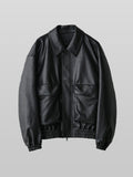 Artificial Grain Short Blouson