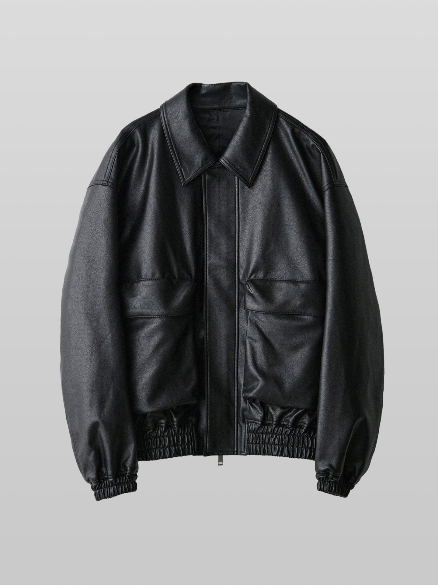 Artificial Grain Short Blouson