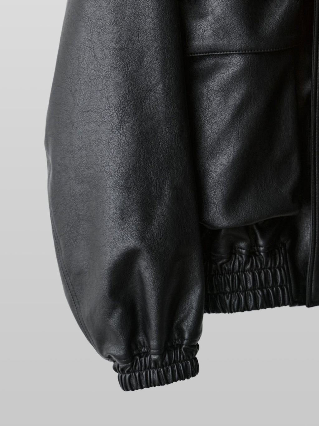 Artificial Grain Short Blouson