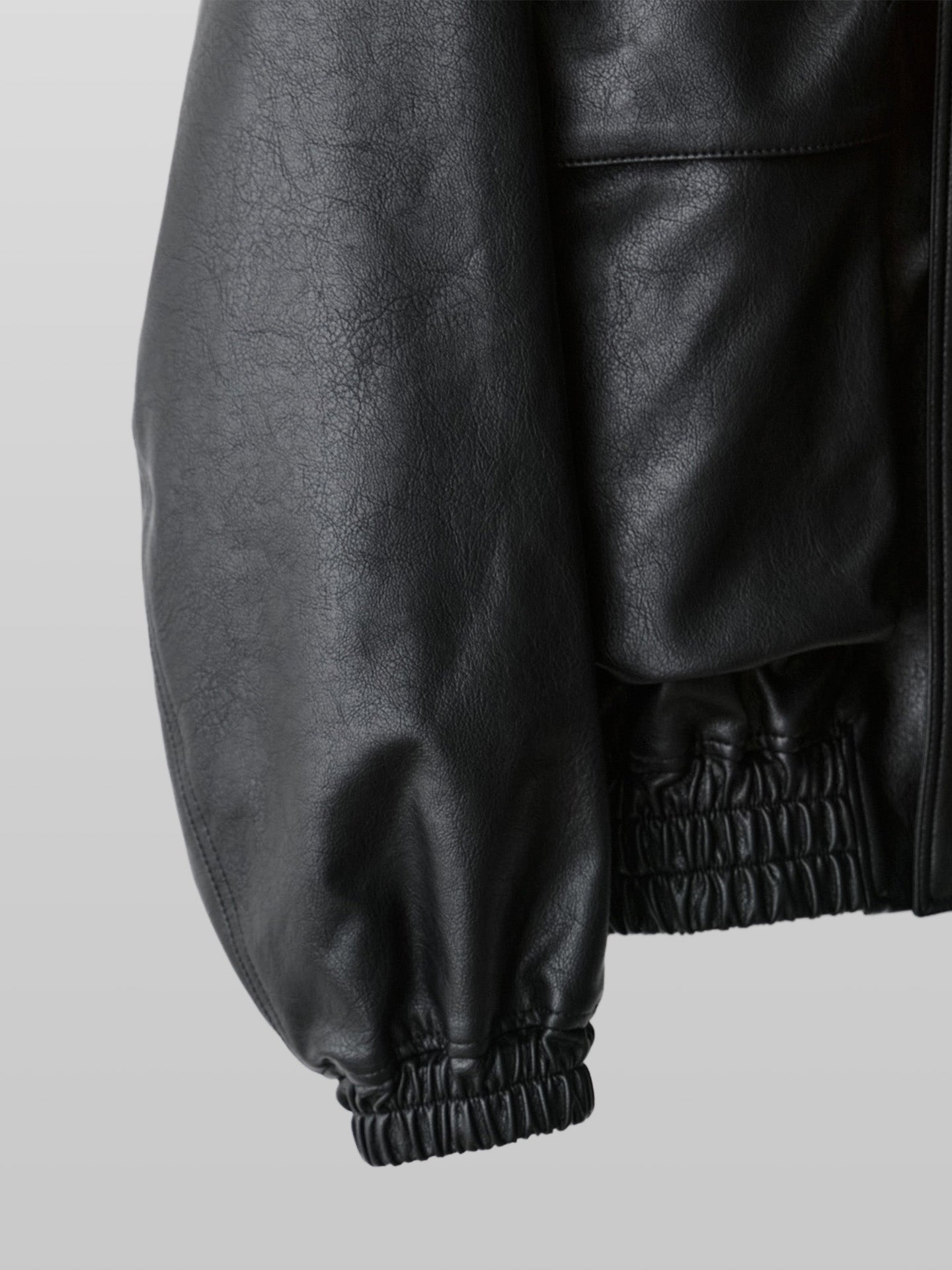 Artificial Grain Short Blouson