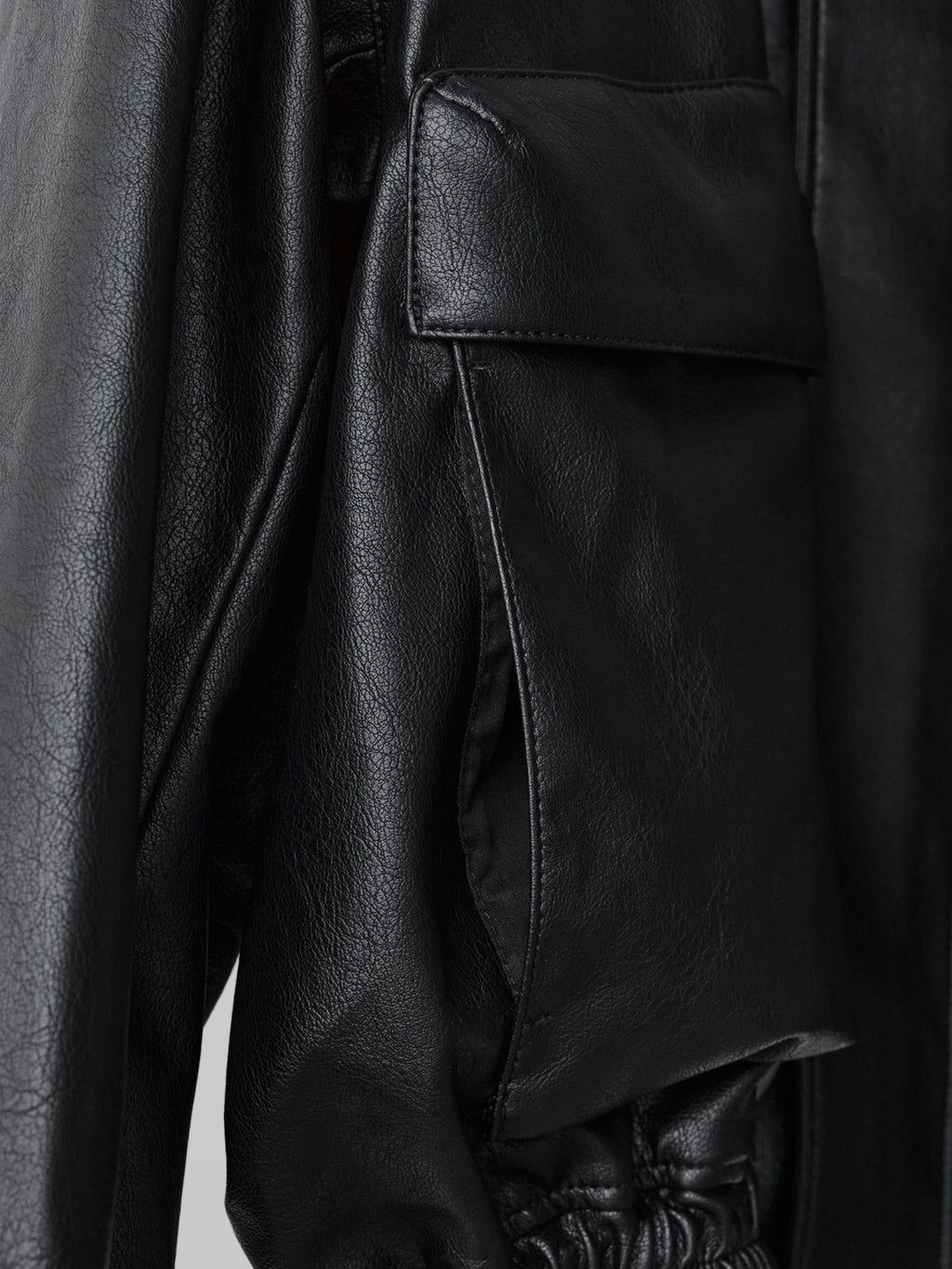 Artificial Grain Short Blouson