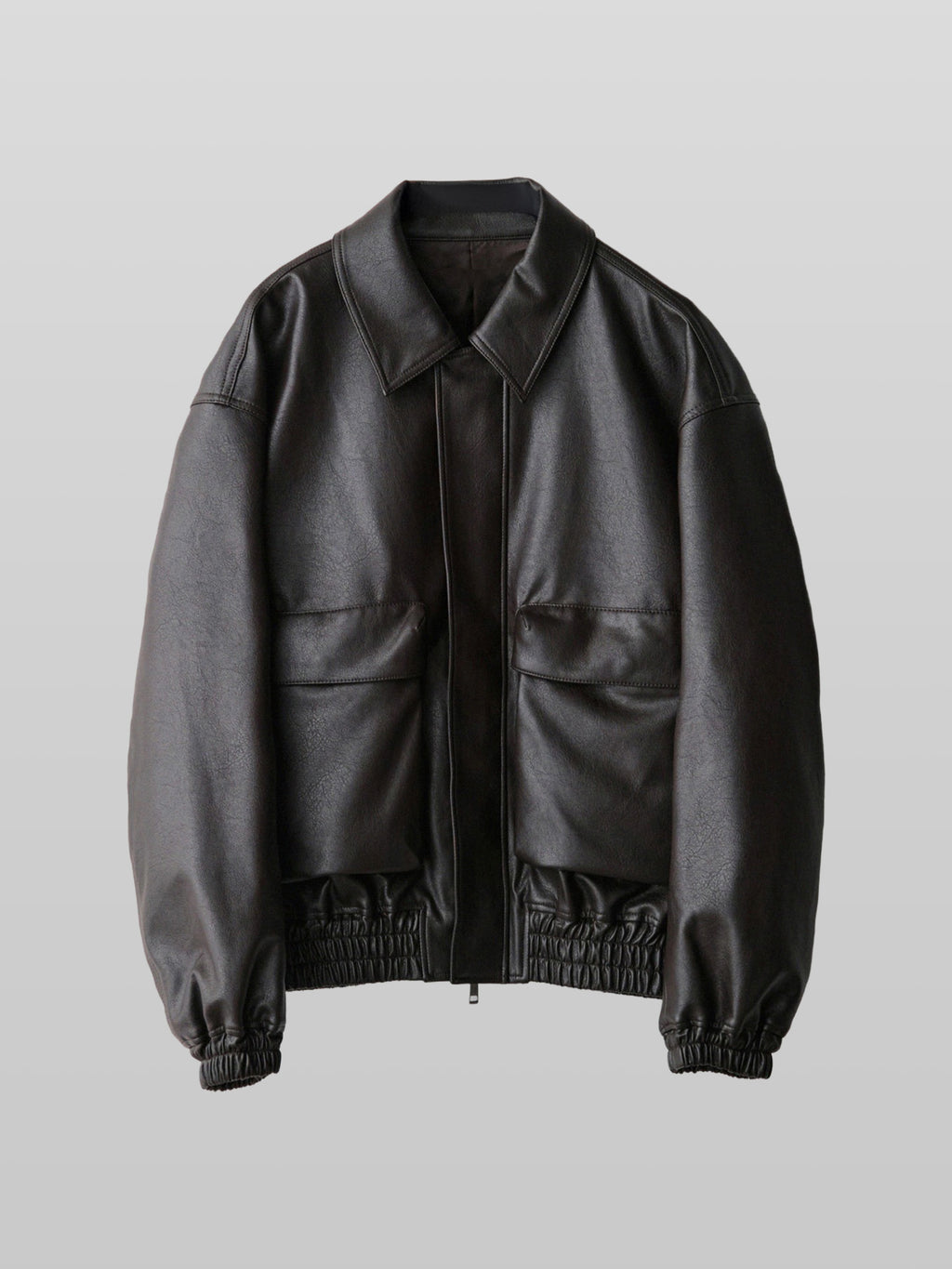 Artificial Grain Short Blouson