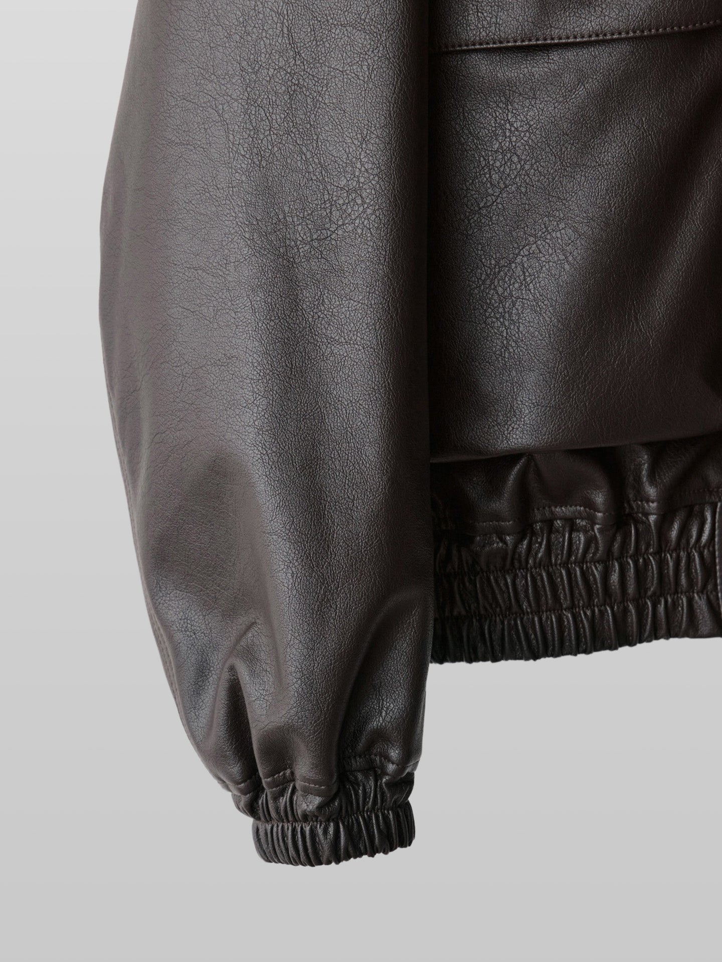 Artificial Grain Short Blouson