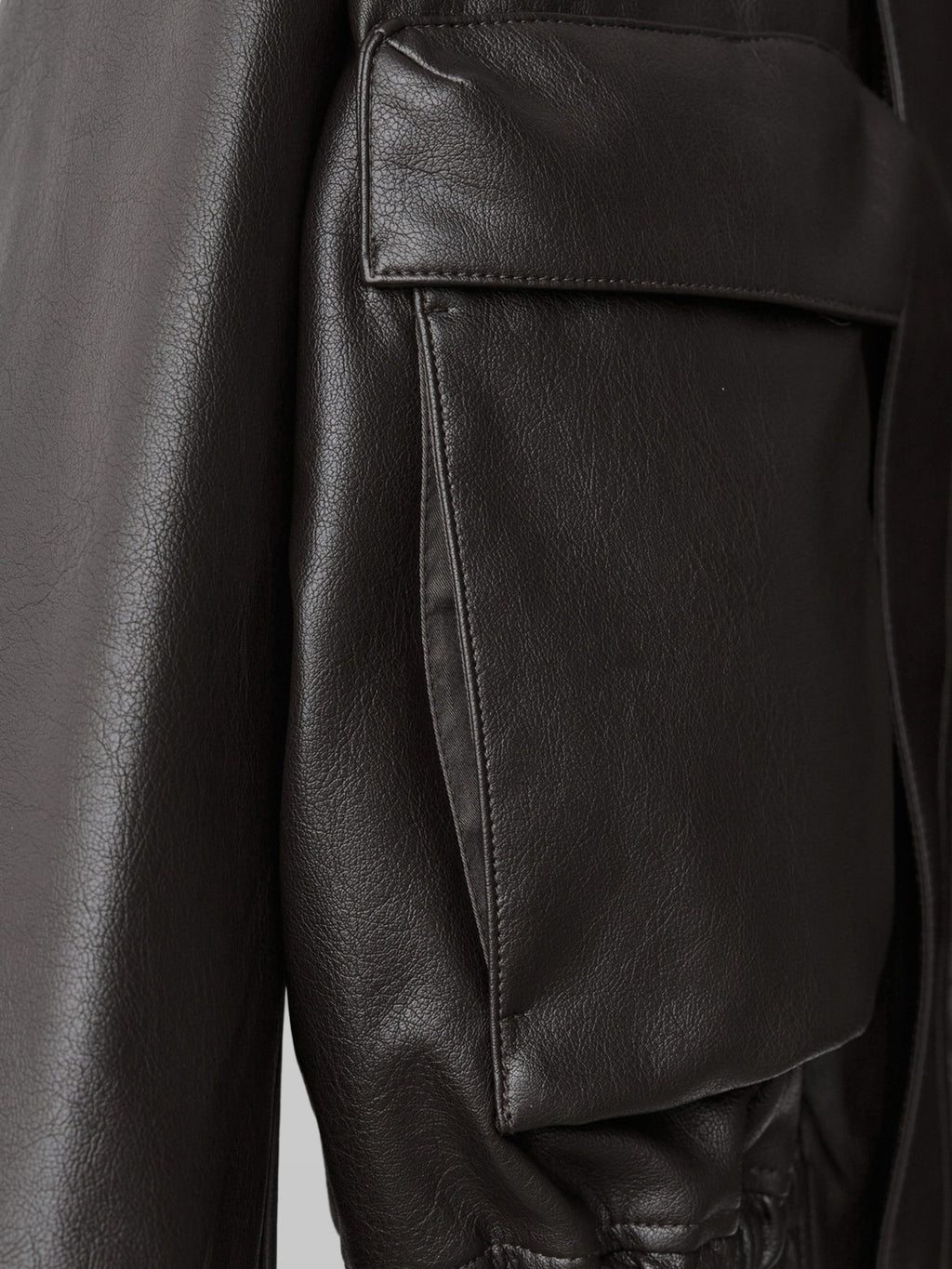 Artificial Grain Short Blouson