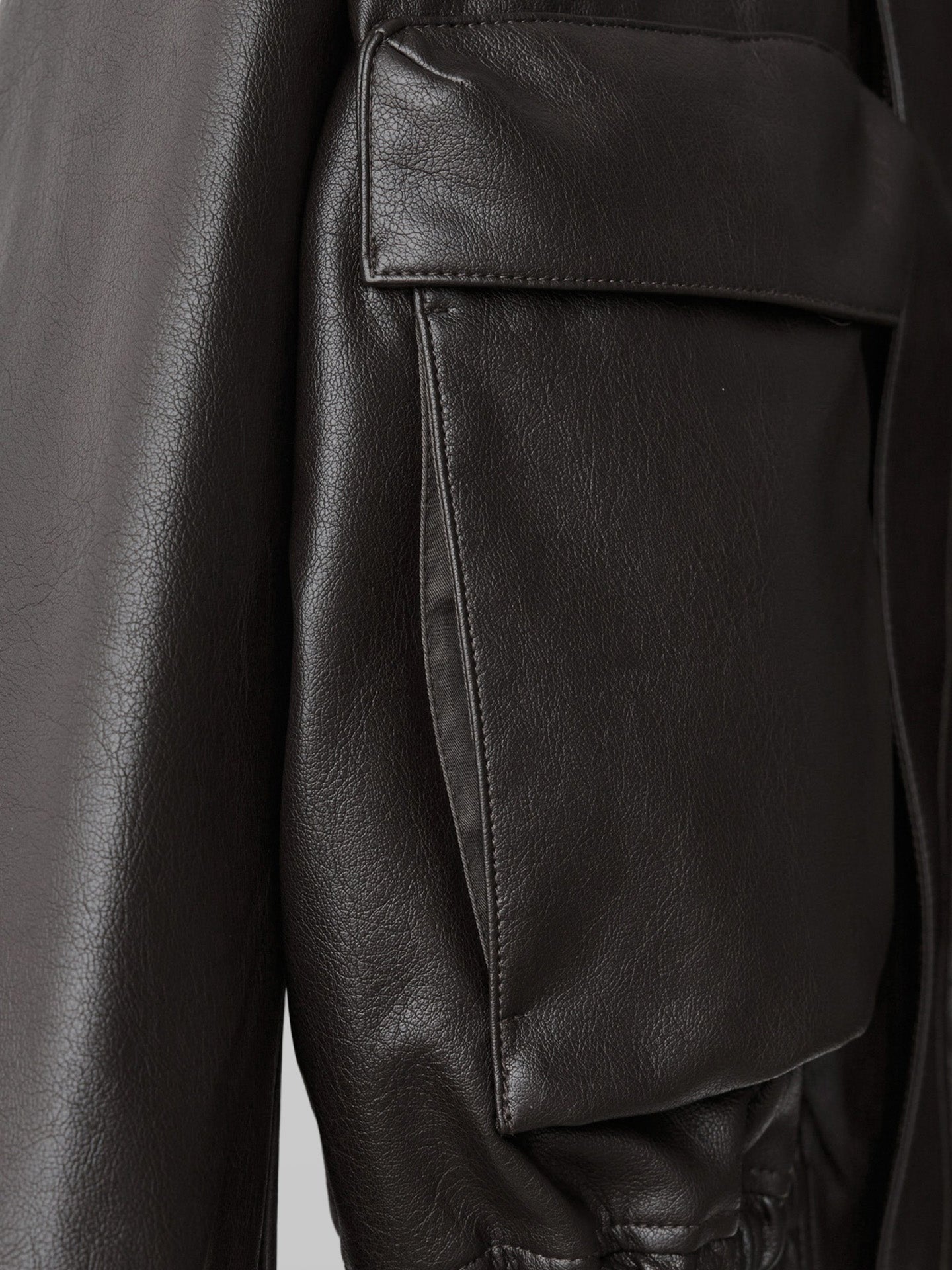 Artificial Grain Short Blouson