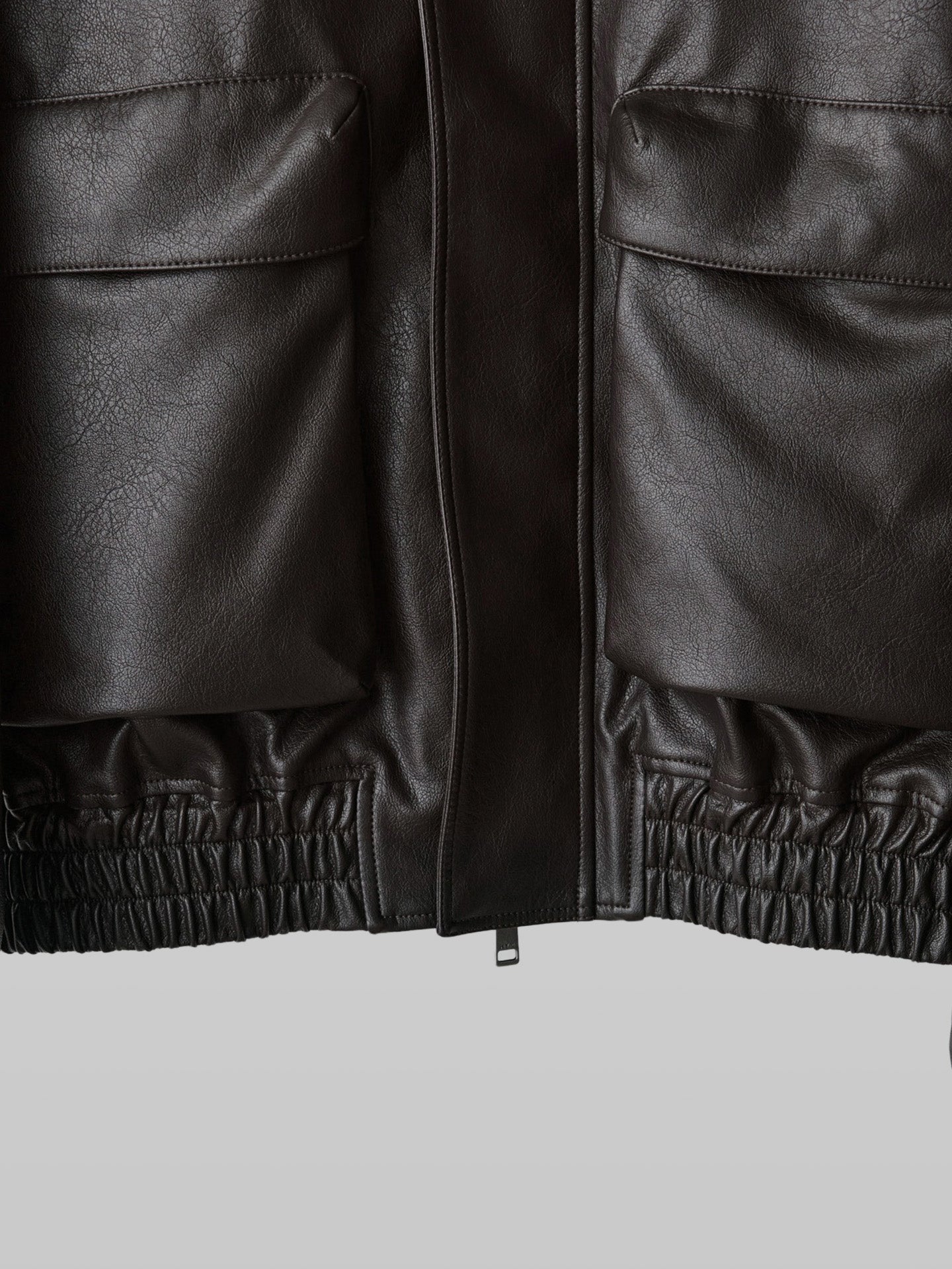 Artificial Grain Short Blouson