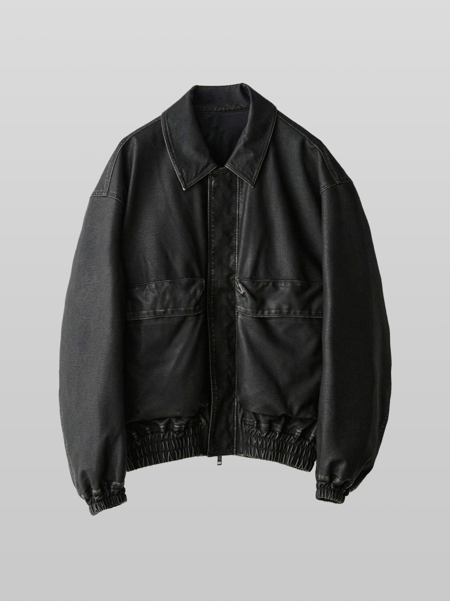 Artificial Grain Short Blouson