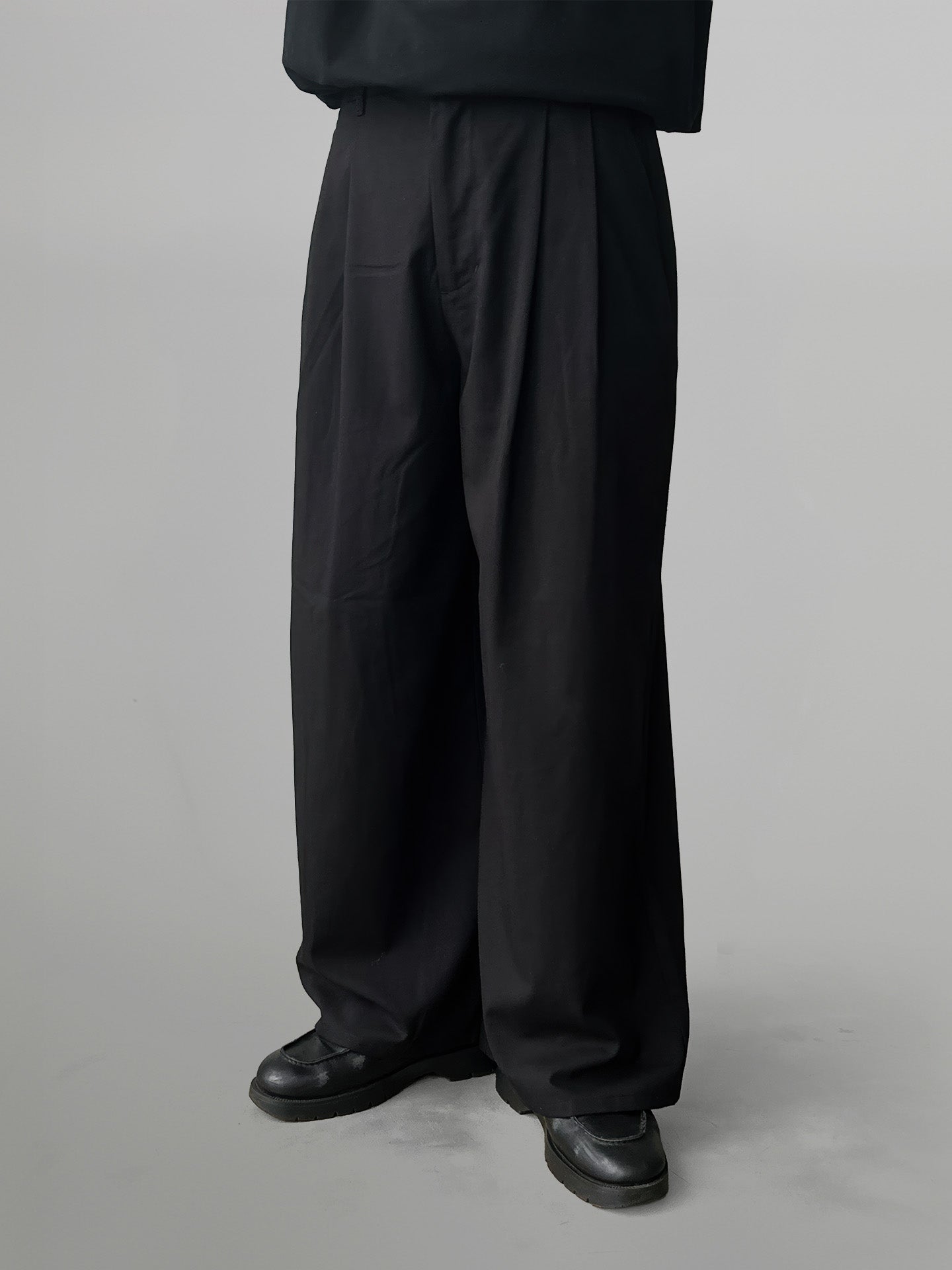 Back Tuck Wide Pants Black - Mens Wide Pants – UNPROVEN.STUDIO