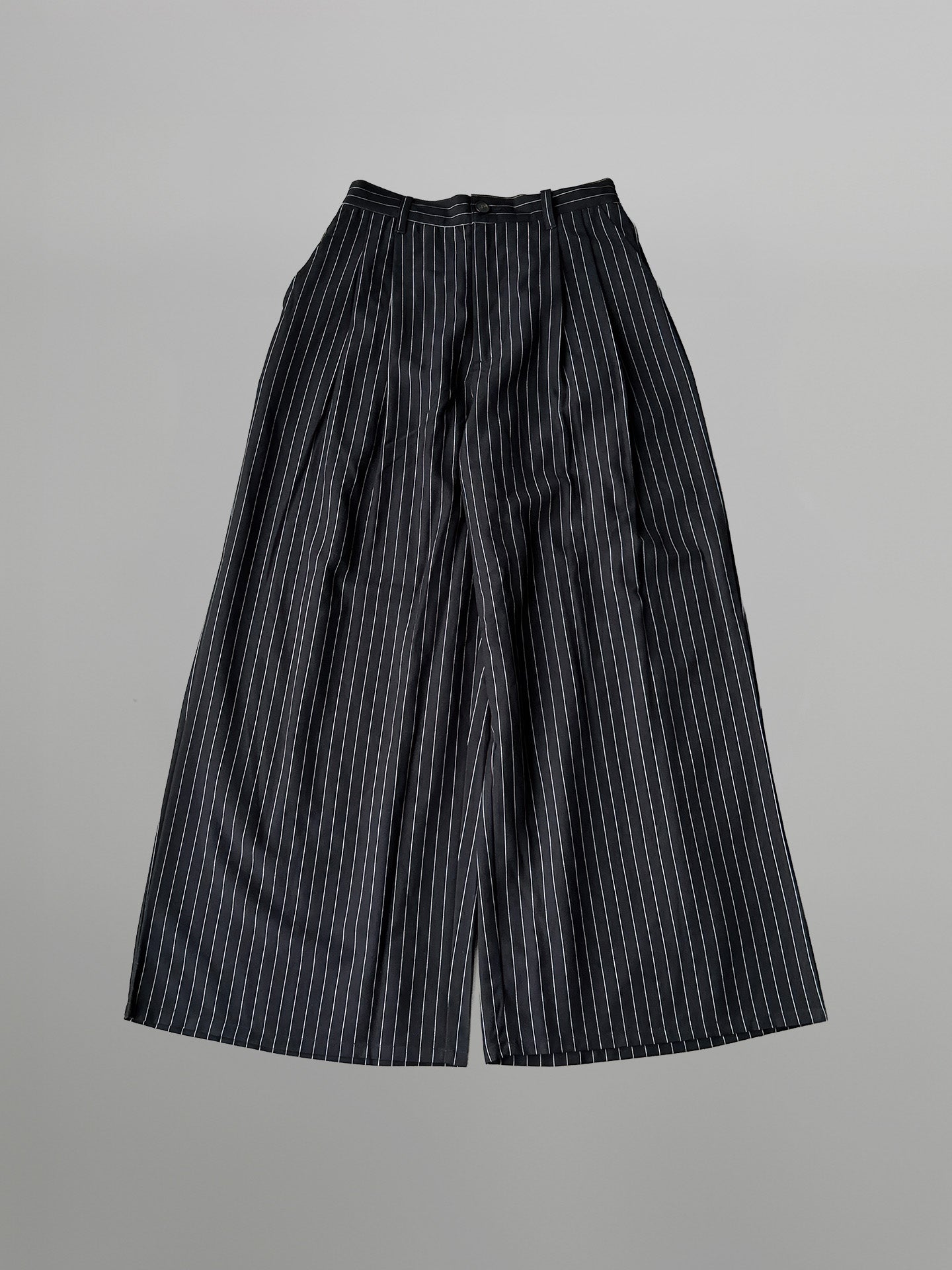 Striped Back Tuck Wide Pants