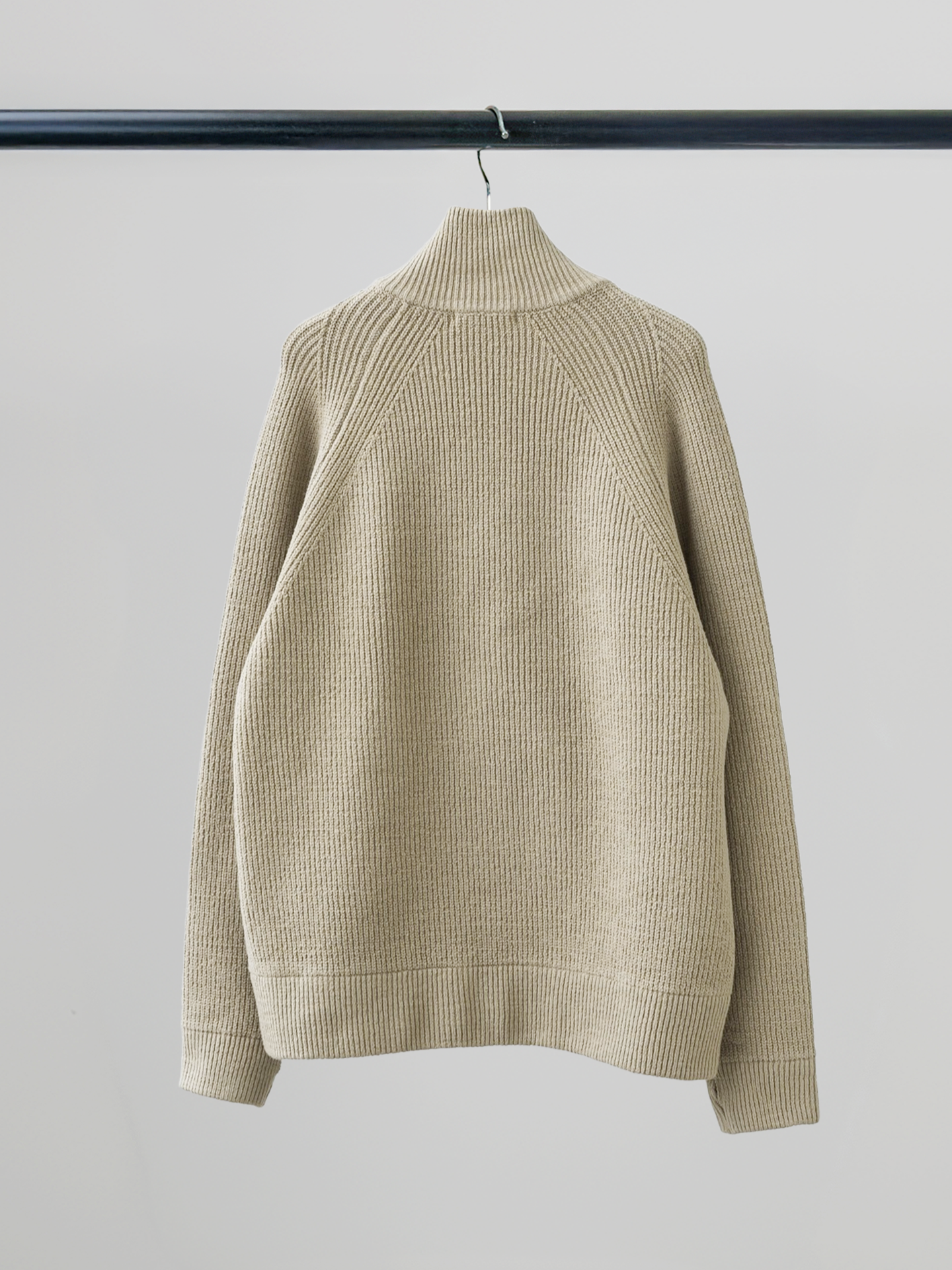 Heavy Weight Knit Zip-up