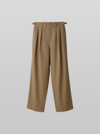 Semi-Wide Straight Gurkha Pants Gray-1 front - cleanfit minimal - UNPROVEN