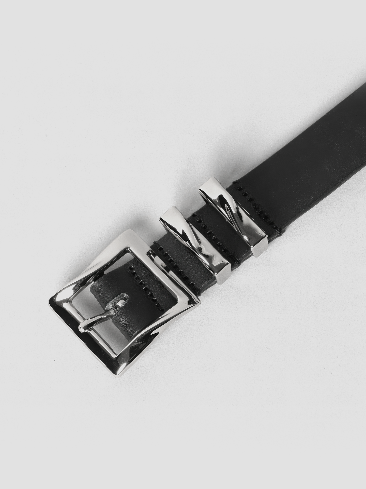 Twisted Square Buckle Belt