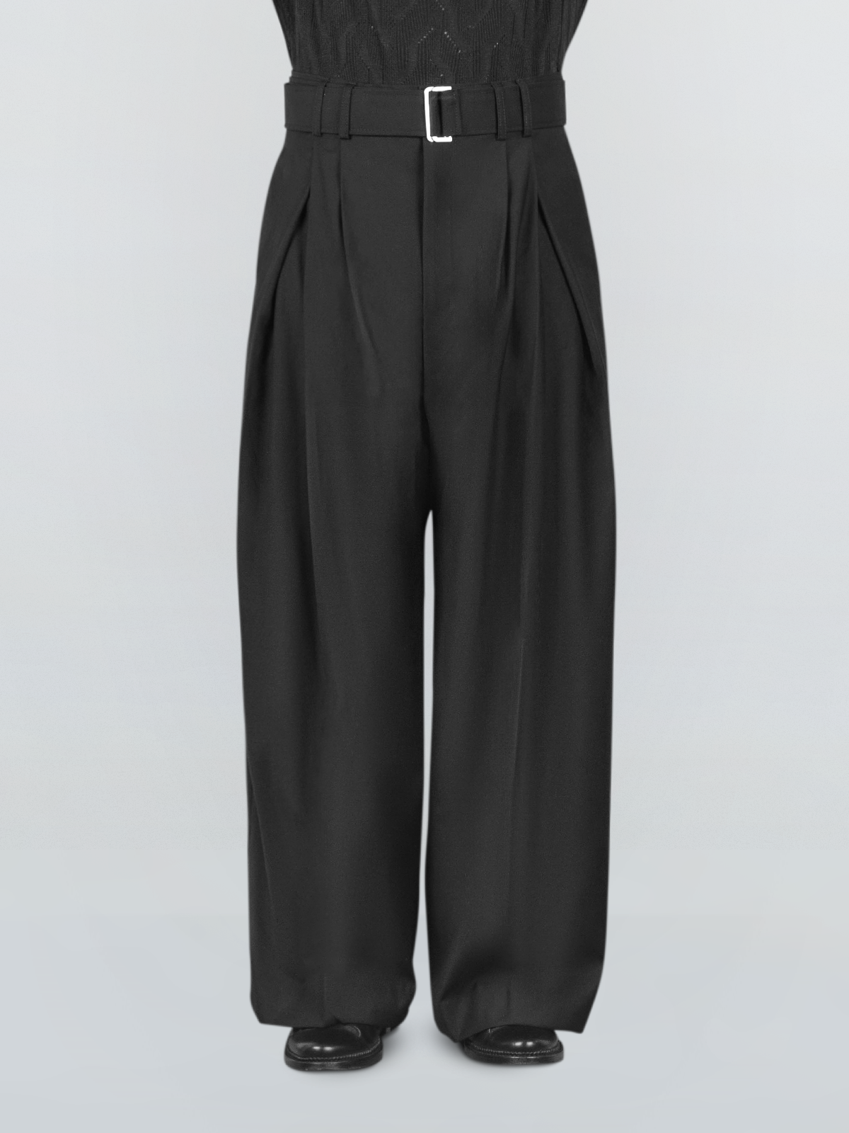 Belted Wide Pants