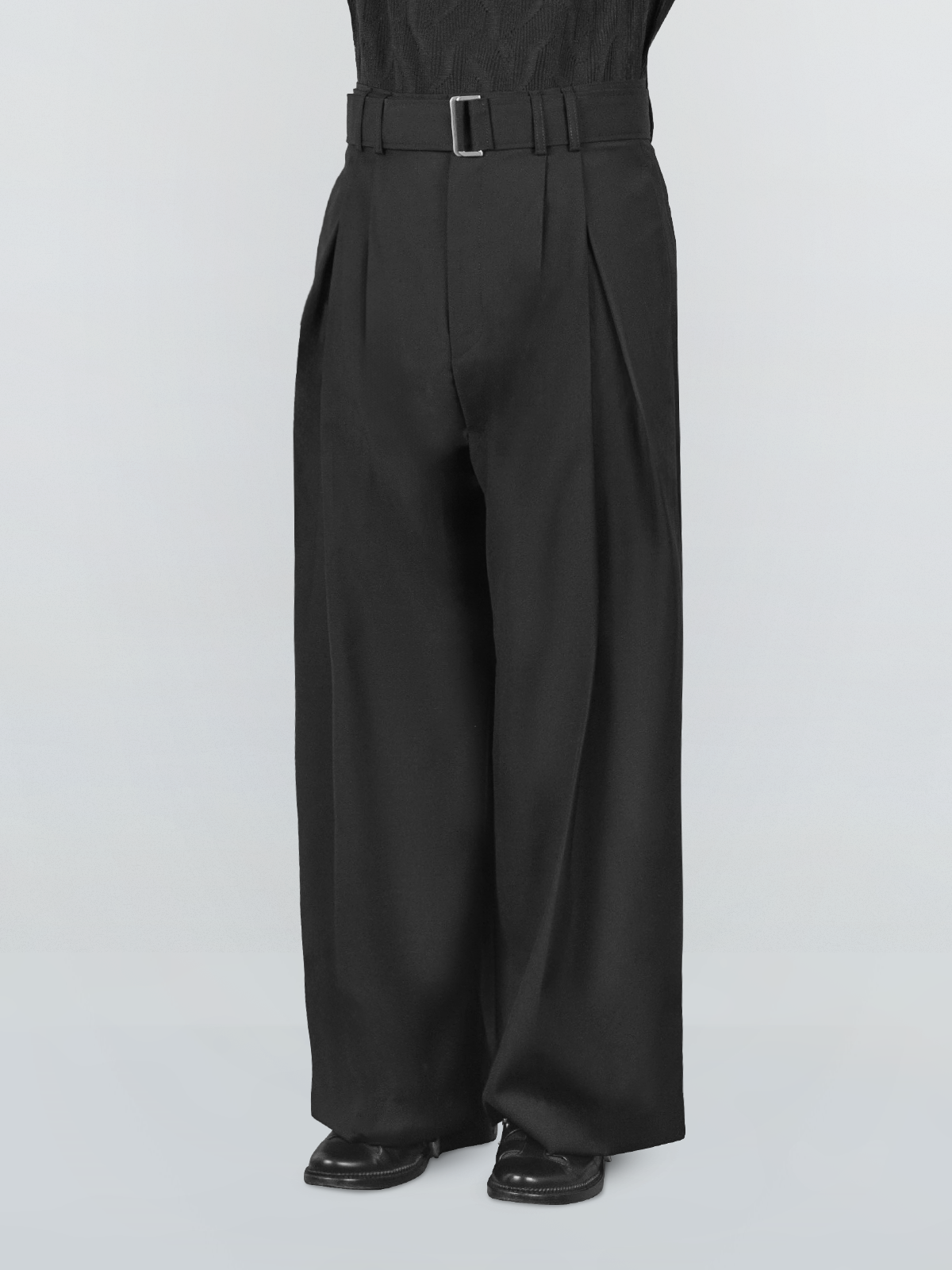 Belted Wide Pants