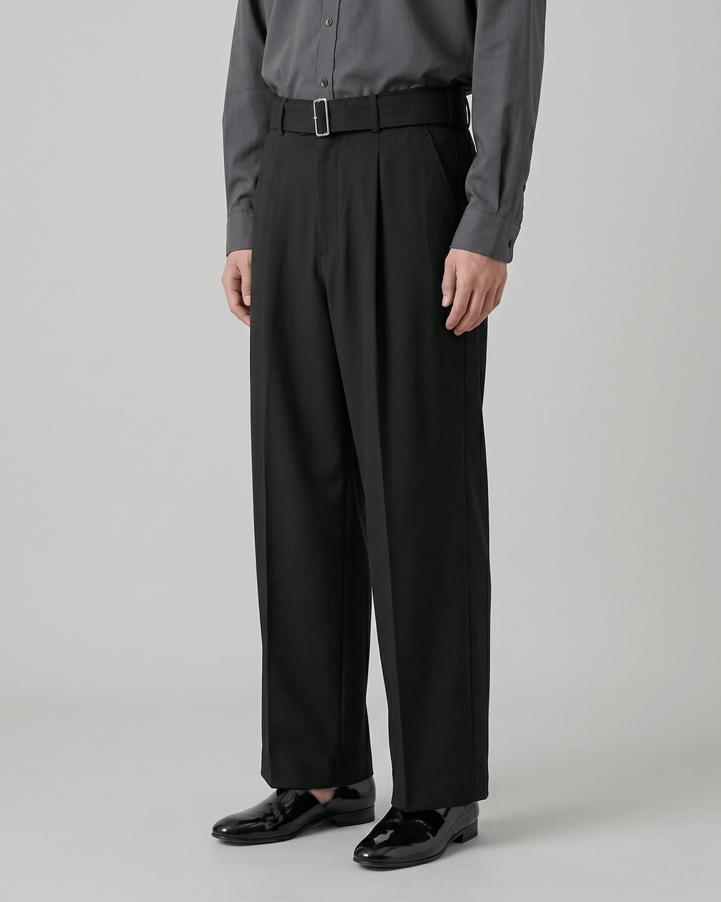 Belted Straight Leg Pants
