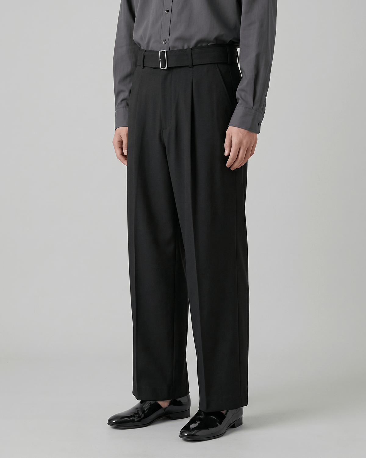 Belted Straight Leg Pants