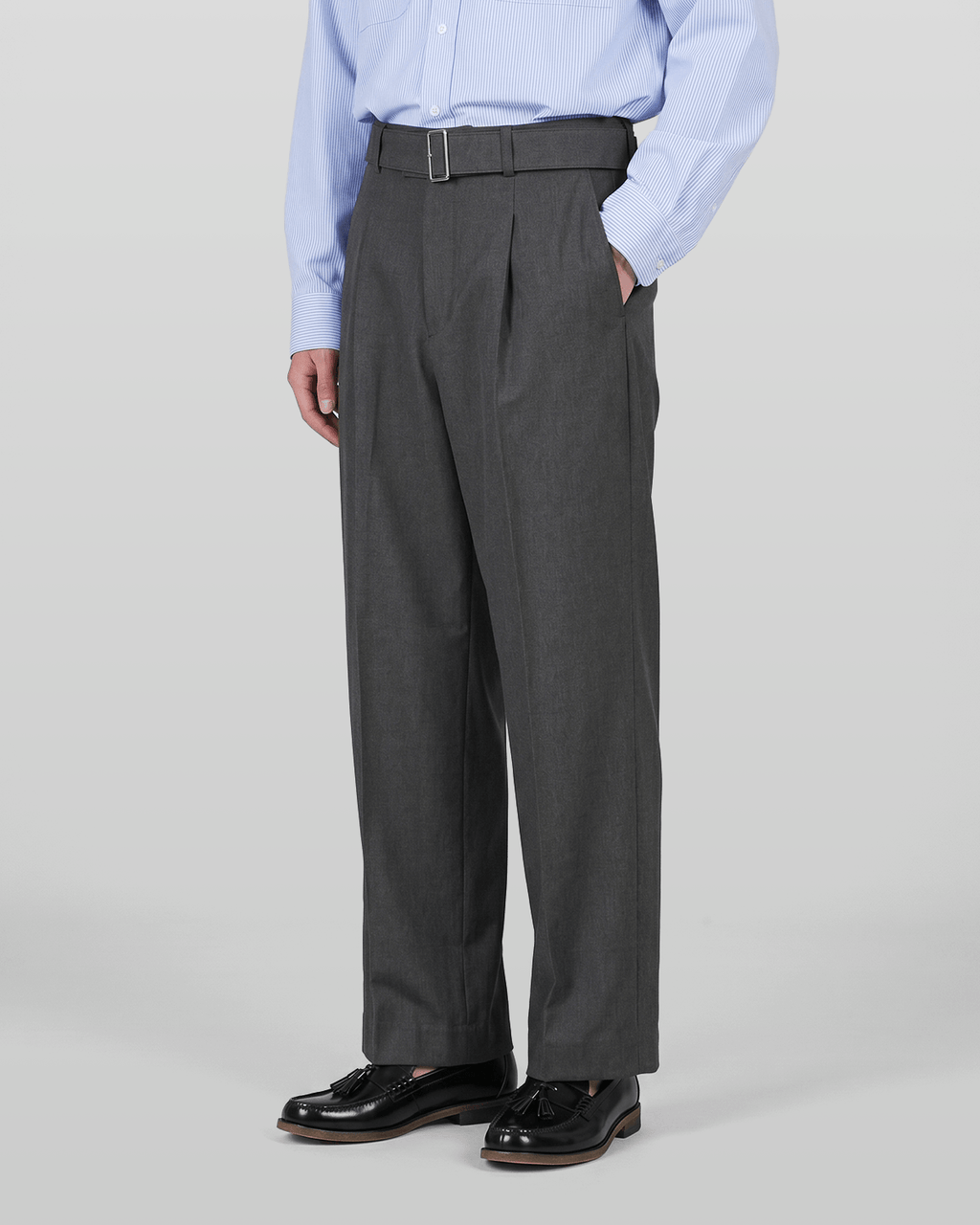 Belted Straight Leg Pants