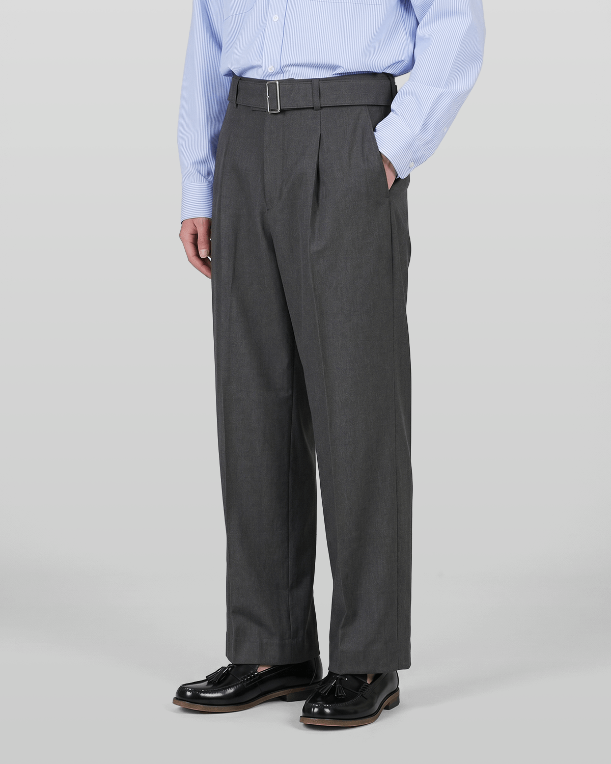 Belted Straight Leg Pants