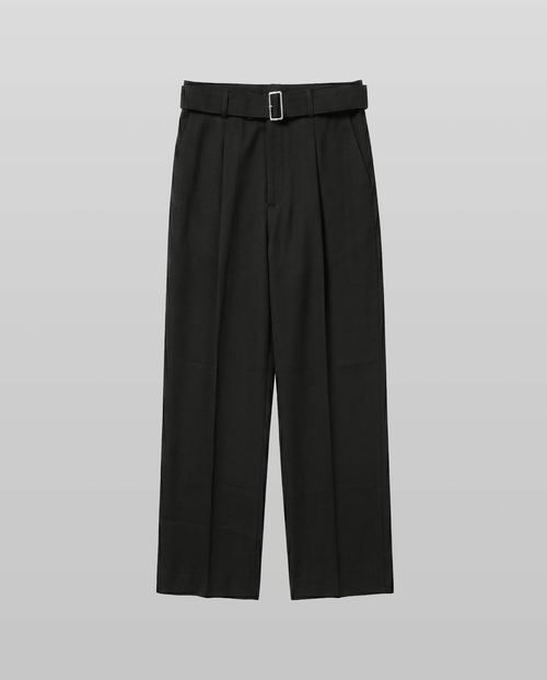 Belted Straight Leg Pants